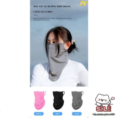 Khăn Bịt Mặt Đa Năng Chống Nắng - Khẩu Trang Thời Trang Vải Kim Cương Dành Cho Nam Nữ Khi Đi Phượt, An Toàn và Dễ Chịu
