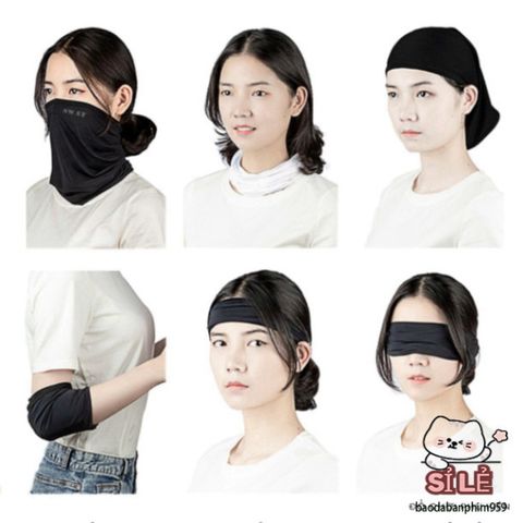 Khăn Bịt Mặt Đa Năng Chống Nắng - Khẩu Trang Thời Trang Vải Kim Cương Dành Cho Nam Nữ Khi Đi Phượt, An Toàn và Dễ Chịu