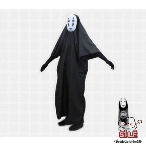 Bộ Trang Phục Hóa Trang Ma Vô Diện Kaonashi Hayao Miyazaki cho Trẻ Em và Người Lớn - Cosplay Anime, Tiệc Hóa Trang, Quà Tặng Độc Đáo