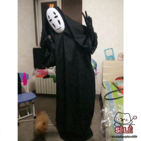 Bộ Trang Phục Hóa Trang Ma Vô Diện Kaonashi Hayao Miyazaki cho Trẻ Em và Người Lớn - Cosplay Anime, Tiệc Hóa Trang, Quà Tặng Độc Đáo