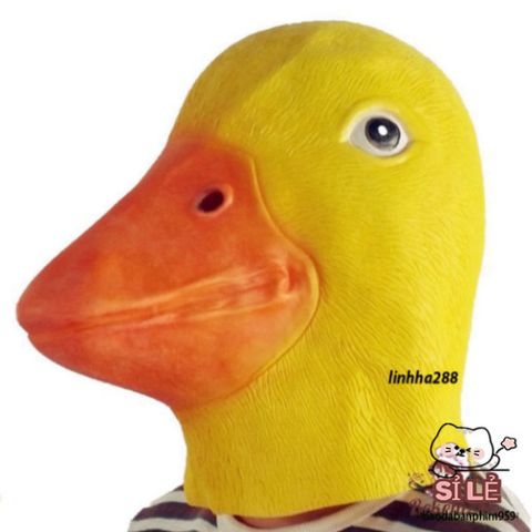 Mặt Nạ Cao Su Vịt Donald - Phụ Kiện Hóa Trang Độc Đáo Cho Halloween, Tiệc Sinh Nhật và Lễ Hội Vui Nhộn