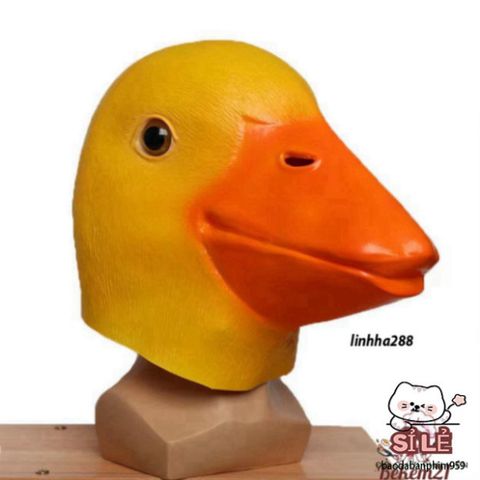 Mặt Nạ Cao Su Vịt Donald - Phụ Kiện Hóa Trang Độc Đáo Cho Halloween, Tiệc Sinh Nhật và Lễ Hội Vui Nhộn