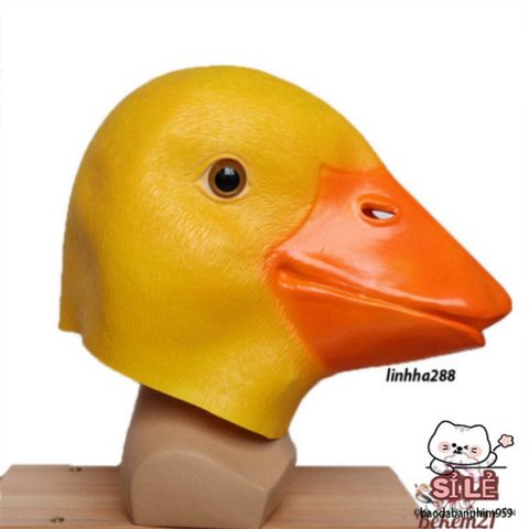 Mặt Nạ Cao Su Vịt Donald - Phụ Kiện Hóa Trang Độc Đáo Cho Halloween, Tiệc Sinh Nhật và Lễ Hội Vui Nhộn