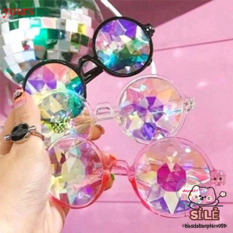 Kính Vạn Hoa Thời Trang Cầu Vồng - Kính Mát Định Hình Cho Nam Nữ, Phụ Kiện Tiệc Tùng Bar và Sự Kiện Nghệ Thuật