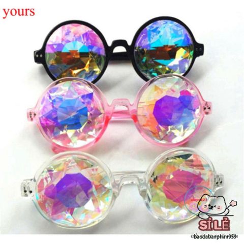 Kính Vạn Hoa Thời Trang Cầu Vồng - Kính Mát Định Hình Cho Nam Nữ, Phụ Kiện Tiệc Tùng Bar và Sự Kiện Nghệ Thuật