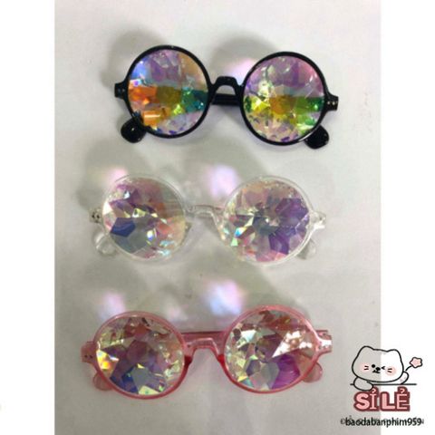 Kính Vạn Hoa Thời Trang Cầu Vồng - Kính Mát Định Hình Cho Nam Nữ, Phụ Kiện Tiệc Tùng Bar và Sự Kiện Nghệ Thuật