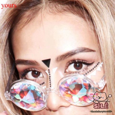 Kính Vạn Hoa Thời Trang Cầu Vồng - Kính Mát Định Hình Cho Nam Nữ, Phụ Kiện Tiệc Tùng Bar và Sự Kiện Nghệ Thuật