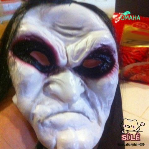 Mặt Nạ Zombie Kinh Dị Đen Thoáng Khí - Phụ Kiện Hóa Trang Halloween Độc Đáo, Đầy Huyền Bí cho Bữa Tiệc và Lễ Hội
