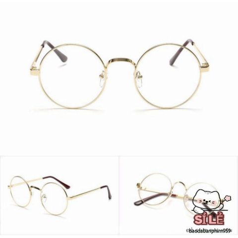 Gọng Kính Nobita Kim Loại Hình Tròn - Phong Cách Trẻ Trung, Nhiều Màu Sắc, Dành Cho Nam Nữ, Thời Trang Hiện Đại