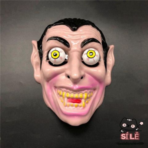Mặt Nạ Halloween Đầu Lâu Chú Hề Joker Đáng Sợ - Phụ Kiện Trang Trí Cosplay Với Hiệu Ứng 3D Và Mắt Di Động