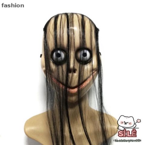 Mặt Nạ Halloween Kinh Dị Tóc Dài Mo Mo – Thời Trang Hóa Trang Độc Đáo cho Tiệc Tùng và Sự Kiện Cosplay