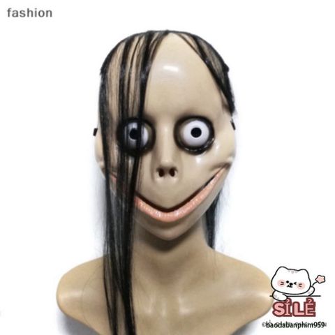 Mặt Nạ Halloween Kinh Dị Tóc Dài Mo Mo – Thời Trang Hóa Trang Độc Đáo cho Tiệc Tùng và Sự Kiện Cosplay