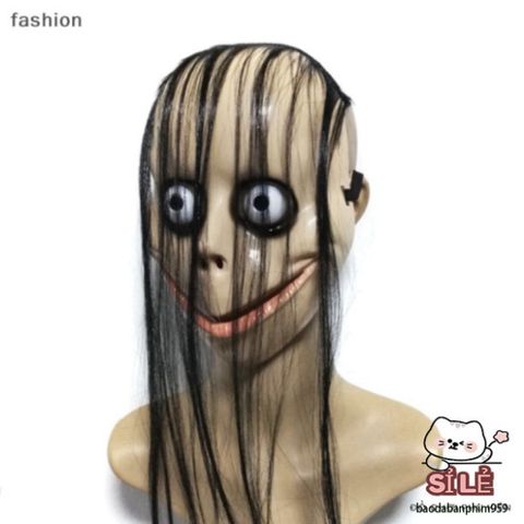Mặt Nạ Halloween Kinh Dị Tóc Dài Mo Mo – Thời Trang Hóa Trang Độc Đáo cho Tiệc Tùng và Sự Kiện Cosplay