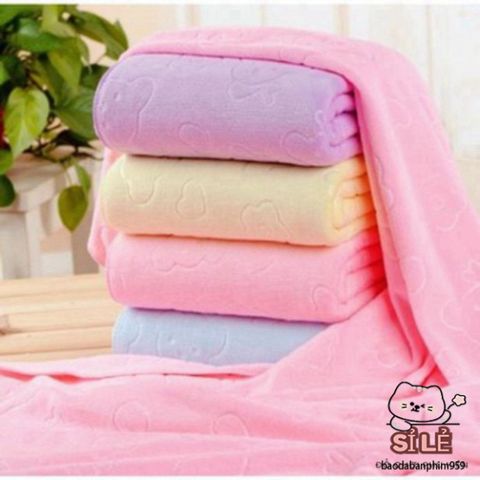 Khăn Tắm Microfiber Nano Nhật Bản 70x140 cm - Thiết Kế Sang Trọng, Mềm Mại, An Toàn Cho Da, Thấm Hút Nhanh
