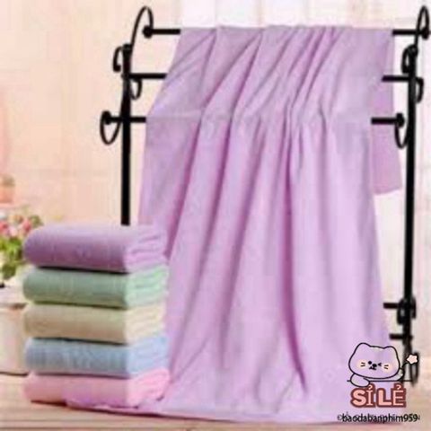 Khăn Tắm Microfiber Nano Nhật Bản 70x140 cm - Thiết Kế Sang Trọng, Mềm Mại, An Toàn Cho Da, Thấm Hút Nhanh