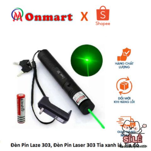 Đèn Pin Laser 303 Siêu Sáng - Tia Xanh & Đỏ, Chiếu Xa, Thiết Kế Bền Bỉ, Công Cụ Hữu Ích Cho Du Lịch, Phượt Thủ, Thiết Kế Sân Khấu