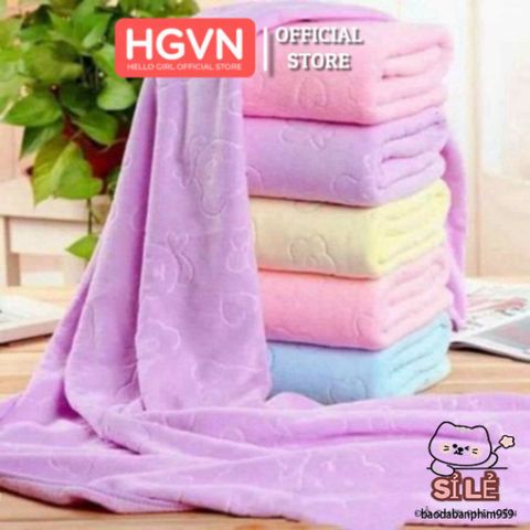 Khăn Tắm Nhật Bản Kích Thước Lớn 140 x 70 cm - Siêu Mềm Mại, Thấm Hút Nước Tốt, An Toàn Cho Da Nhạy Cảm - Trải Nghiệm Tắm Thư Giãn Tuyệt Vời