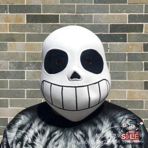 Mặt Nạ Hacker Đầu Hình Sans Màu Xanh Undertale - Độc Đáo Cho Sự Kiện Hóa Trang, Halloween, Cosplay