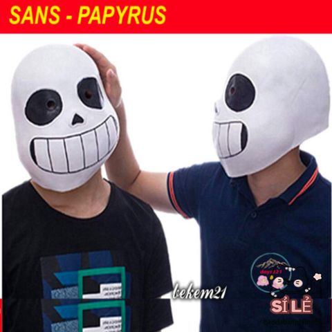 Mặt Nạ Hacker Đầu Hình Sans Màu Xanh Undertale - Độc Đáo Cho Sự Kiện Hóa Trang, Halloween, Cosplay