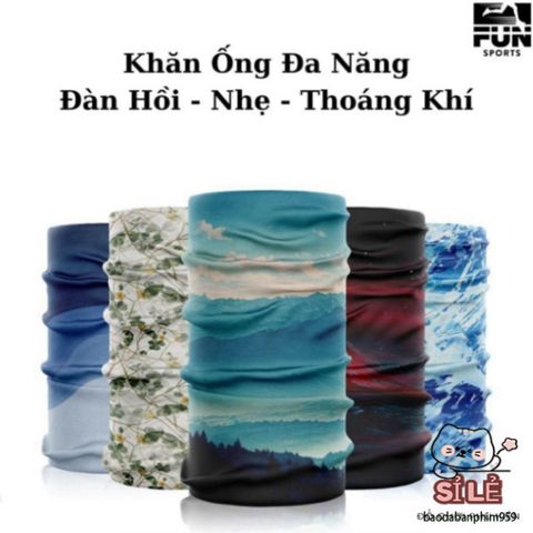 Khăn Ống Đa Năng Chống Nắng UV - Thoáng Khí, Co Giãn, Phù Hợp Đi Bộ, Chạy Bộ, Leo Núi - Phụ Kiện Thời Trang Cho Nam Nữ