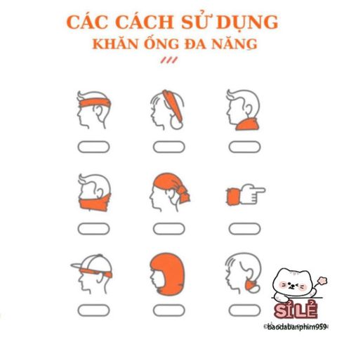 Khăn Ống Đa Năng Chống Nắng UV - Thoáng Khí, Co Giãn, Phù Hợp Đi Bộ, Chạy Bộ, Leo Núi - Phụ Kiện Thời Trang Cho Nam Nữ
