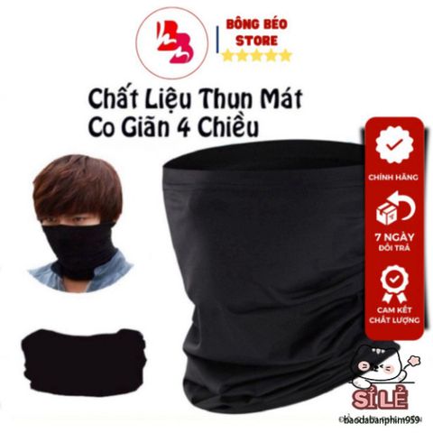 Khẩu Trang Đầu Lâu Thời Trang Đen - Khăn Đa Năng Chống Nắng và Bụi, Phụ Kiện Du Lịch của Giới Trẻ Năng Động