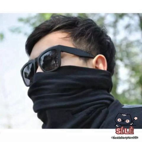 Khẩu Trang Đầu Lâu Thời Trang Đen - Khăn Đa Năng Chống Nắng và Bụi, Phụ Kiện Du Lịch của Giới Trẻ Năng Động
