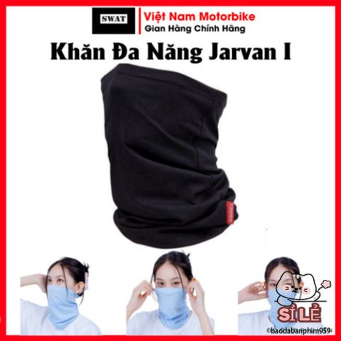 Khăn Đa Năng JARVAN 1 - Vải Co Dãn Mềm Mại, Thoáng Khí, Bảo Vệ Nắng Bụi Khi Đi Phượt, Thể Thao, Dã Ngoại