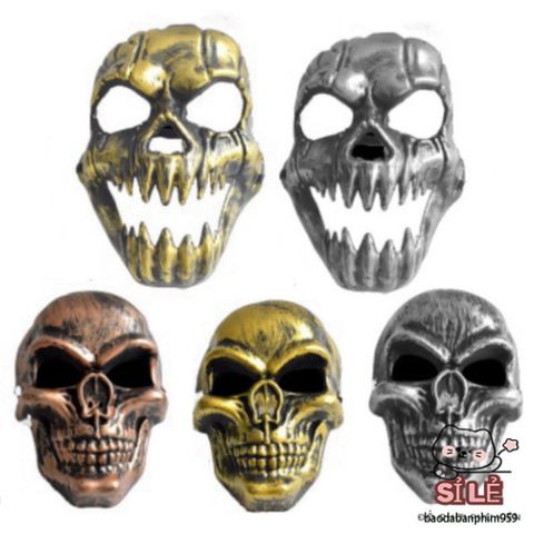 Mặt Nạ Kinh Dị Halloween Hình Đầu Lâu - Phụ Kiện Xương Đáng Sợ Cho Nam, Hoàn Hảo Cho Tiệc Hóa Trang và lễ Hội