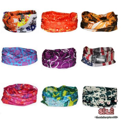 Khăn Đa Năng Co Giãn Thể Thao - Khăn Che Nắng, Khăn Quàng Cổ, Khăn Turban Dành Cho Chạy Bộ, Phượt - Giao Hàng Mẫu Ngẫu Nhiên