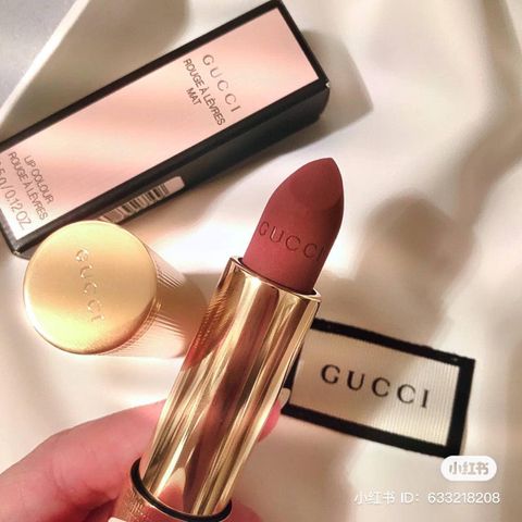 Son Gucci Limited-Edition Rouge À Lèvres Mat 217 Valeria Rose - Son Môi Hồng Cam Đất Sang Trọng Chính Hãng