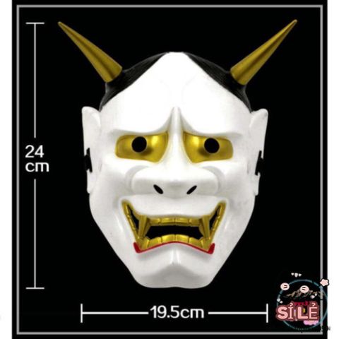 Mặt Nạ Hóa Trang Quỷ Oni Noh Hannya - Phụ Kiện Halloween Độc Đáo Cho Tiệc Hóa Trang & Chụp Hình Kỷ Niệm