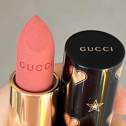 Son Gucci 217 Valeria Rose - Son Môi Hồng Cam Đất Matte Chính Hãng, Bộ Sưu Tập Holiday 2021, Chất Lượng Cao, Dễ Dàng Kết Hợp