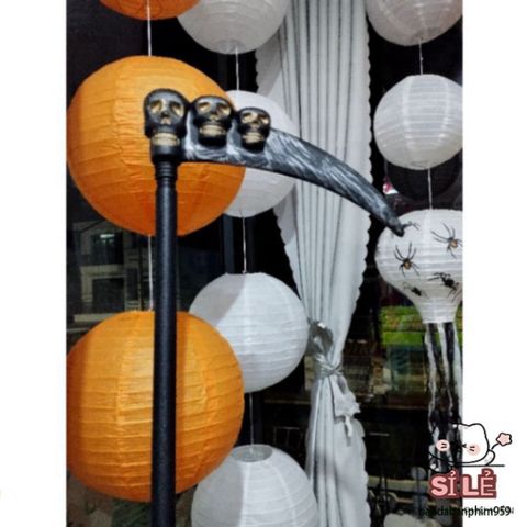 Bộ Trang Phục Halloween Thần Chết - Áo Choàng, Mặt Nạ & Lưỡi Hái Huyền Bí, Phụ Kiện Dự Tiệc Thú Vị Cho Mùa Lễ Hội