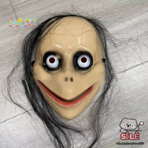 Mặt Nạ Halloween Ngộ Nghĩnh U & X Tóc Dài - Trang Trí Dịp Lễ Kinh Dị, Phụ Kiện Hóa Trang Thú Vị Cho Tiệc Tùng