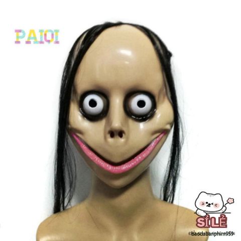 Mặt Nạ Halloween Ngộ Nghĩnh U & X Tóc Dài - Trang Trí Dịp Lễ Kinh Dị, Phụ Kiện Hóa Trang Thú Vị Cho Tiệc Tùng