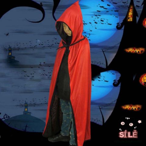 Áo Choàng Vương Giả Đỏ cho Halloween - Trang Phục Cosplay Ma Quái, Phù Thủy Kèm Vương Miện và Phụ Kiện Bắt Mắt