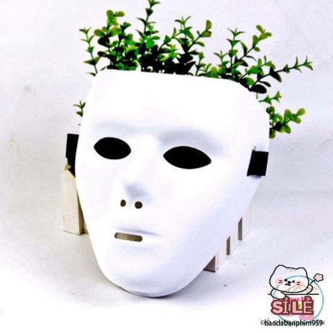 Mặt Nạ Dạ Hội Màu Trắng Jabbawockeez Phong Cách Hip Hop - Phụ Kiện Hóa Trang Độc Đáo Cho Tiệc Halloween và Sự Kiện Ấn Tượng