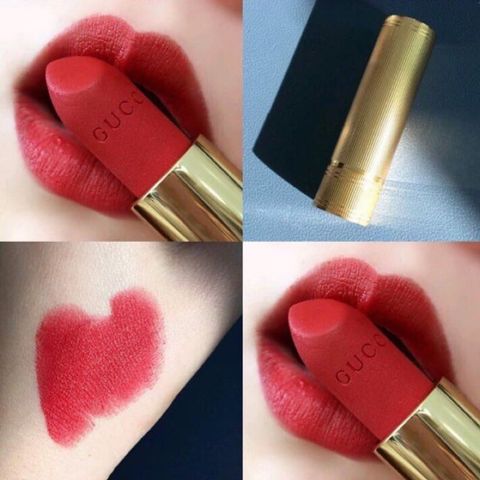 Son Gucci Limited 25 Goldie Red - Son Môi Đỏ Tươi Chính Hãng Cao Cấp Thể Hiện Phong Cách Quyến Rũ và Sang Trọng