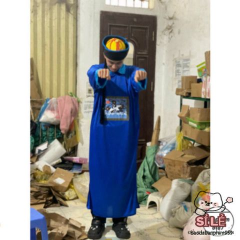 Bộ Trang Phục Halloween Độc Đáo - Cương Thi, Thầy Pháp Sư, Diêm Vương và Hắc Bạch Vô Thường - Thời Trang Hóa Trang Đẹp mắt cho Bữa Tiệc