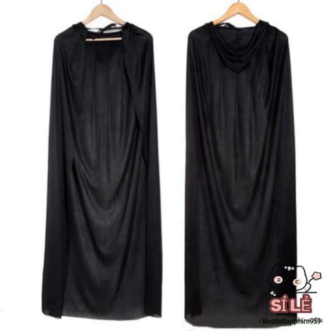 Áo choàng Thần Chết có mũ trùm đen/đỏ - Trang phục Halloween kinh dị cho bữa tiệc hóa trang, thời trang độc đáo và chất lượng cao.
