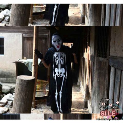 Áo Choàng Nón Halloween Hình Xương - Đầu Lâu, Dơi, Ma Cà Rồng - Trang Phục Hóa Trang Độc Đáo Cho Dịp Lễ Hội