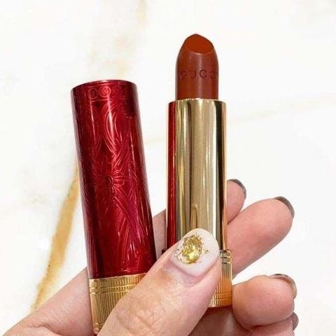 Son Gucci 505 Janet Rust Limited Edition - Son Môi Đỏ Gạch Sang Trọng Chính Hãng, Chất Son Mịn Màng Tự Nhiên