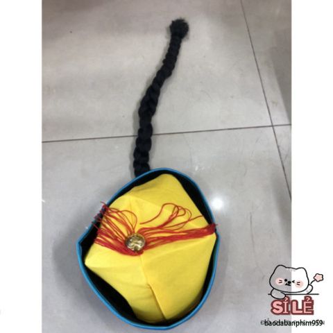 Bộ đồ hóa trang Halloween Ma Cương Thi - Áo Dài Việt Nam với Mũ Đuôi Sam và Phụ Kiện Độc Đáo cho Người Lớn