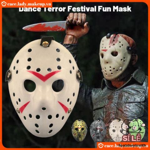 Mặt Nạ Halloween Jason Đáng Sợ - Đạo Cụ Tiệc Tùng Độc Đáo, Phụ Kiện Cosplay Hóa Trang Mới Lạ, Nhiều Màu Sắc Thời Trang