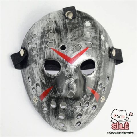 Mặt Nạ Halloween Jason Đáng Sợ - Đạo Cụ Tiệc Tùng Độc Đáo, Phụ Kiện Cosplay Hóa Trang Mới Lạ, Nhiều Màu Sắc Thời Trang