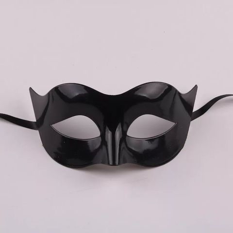 Mặt Nạ Nửa Mặt Tròn Tròn Dự Tiệc Hóa Trang Halloween - Chất Liệu Nhựa Dẻo, Kích Thước 9x18cm, Đồ Trang Trí Halloween