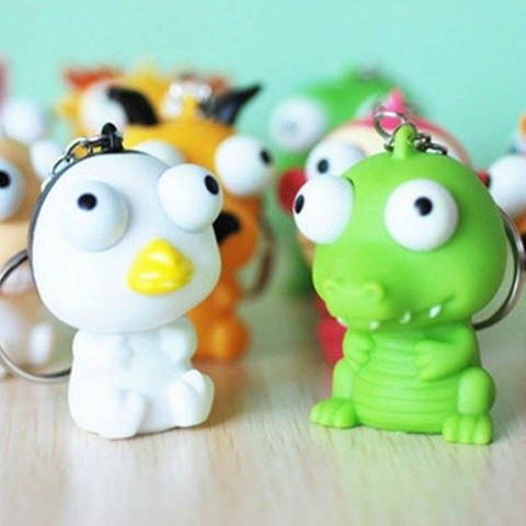 Móc Khóa Bóp Lòi Con Mắt Ngộ Nghĩnh - Phụ Kiện Thời Trang Dễ Thương, Quà Tặng Độc Đáo Cho Người Yêu Thích Họa Tiết Kỳ Lạ