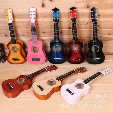Đàn Ukulele Soprano 58cm Dây Thép Phối Màu Cá Tính - Âm Thanh Vang Rõ, Đồ Chơi Âm Nhạc Chất Lượng Cao