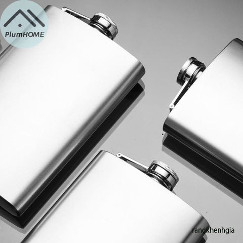 Bình Rượu Mini Inox Di Động Plumhome 4-8oz - Bình Giữ Rượu Tuyệt Vời Cho Du Lịch, Thưởng Thức Whisky, Vodka Bất Cứ Nơi Đâu